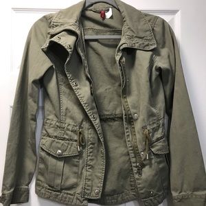 HM Green Utility jacket Sz 2